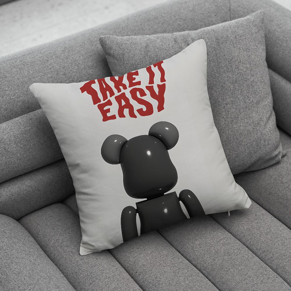 Модная наволочка-подушка B-BearbrickS, мягкие чехлы для подушек для декора дивана в деревенском стиле, домашние украшения и защита