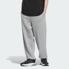 Adidas Штаны с логотипом, однотонные, флисовые, с толстыми манжетами, свободные, трикотажные, спортивные штаны унисекс, средне-серые IV7608