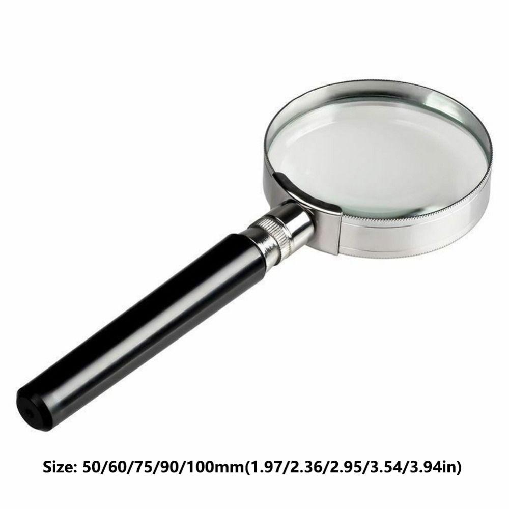 Оптическое стекло Ручная лупа HD увеличительное стекло Портативный микроскоп для чтения Ремонт
