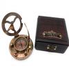 8,89 см латунный компас с солнечными часами уникальный подарок элегантности с солнечными часами, копия часов корабля, коробка