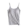 Women's Chest Cushion Camisole Without Underwire Cups One Body Wearing Base Underwear Yoga Sports T-shirt