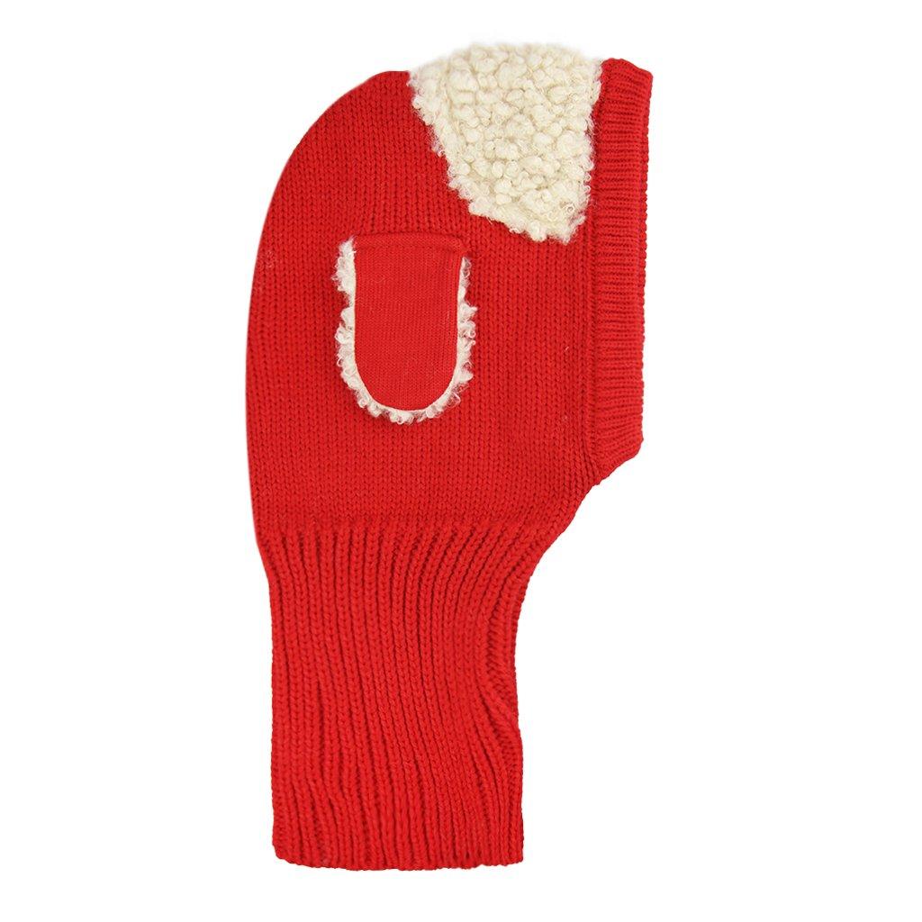 Детская вязаная шерстяная шапка-снуд для холодной погоды с милым животным на шее, для прогулок, холодная детская красная [YNICESHOP] Шапка, зимняя, шапка, шапка, наушники, в комплекте, теплая, Moe, собака, шапка,