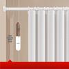 Yipan Magnetic Pure White Polyester Shower Curtain
