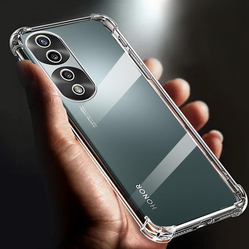 Чехол для Honor 80 70 5g, утолщенный противоударный прозрачный мягкий чехол для телефона TPU, прозрачная задняя крышка 80 pro 70 plus + чехлы Funda