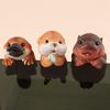 Cute Hippopotamus Hanging Flower Pot Cartoon Otter Bonsai Ornaments  Micro-landscape Accessories