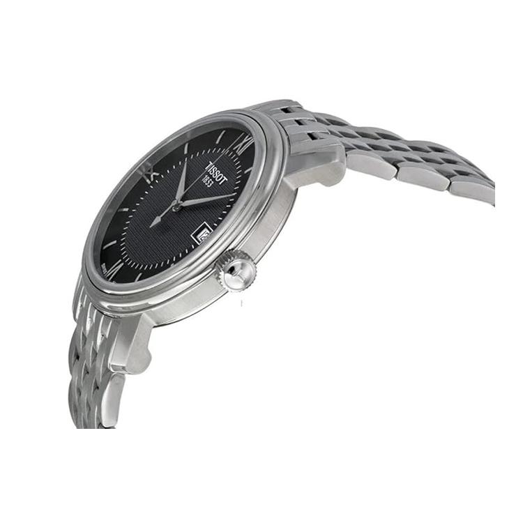 Tissot Коллекция Harbor Кварцевый механизм Водонепроницаемость 50 метров Мужские часы Часы 40 мм Черный циферблат T097.410.11.058.00