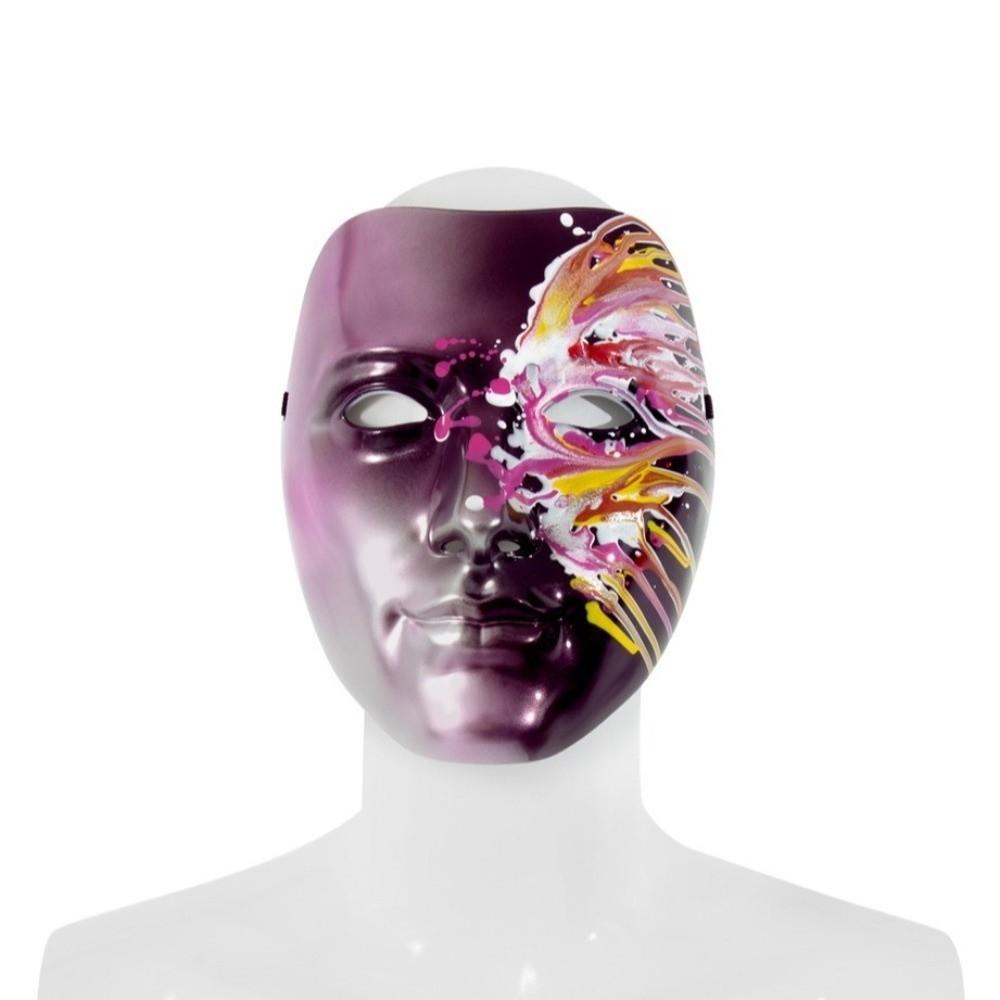 Пластиковая маска для лица Призрачная краска, струящаяся, Аниме Косплей Реквизит, Индивидуальная маска на Хэллоуин, Взрослая