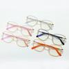 New Anti-blue Light Glasses Retro Large Square Frame Computer Office Goggles Fashion Metal Frame Women's Eyepieces