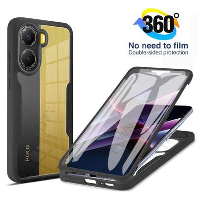 Для Mi POCO X6 X7 Pro 5G 360 Защитная пленка на весь корпус Прозрачный чехол Для Mi POCO X6 X7 F8 Pro Ultra Ударопрочный чехол для телефона