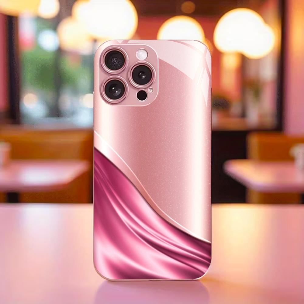Посеребренный Чехол из Закаленного Стекла для Телефона для iPhone Чехол для 11/12/13/14/15/16/17 Pro MAX