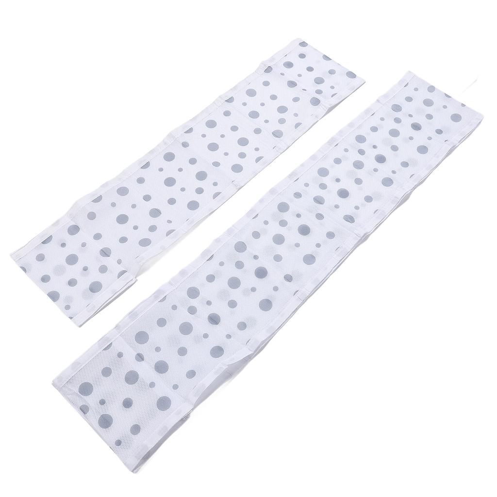 2 Piece Crib Breathable Mesh Liner for Full Size Cribs Dots Pattern Prevent Falling Classic Baby