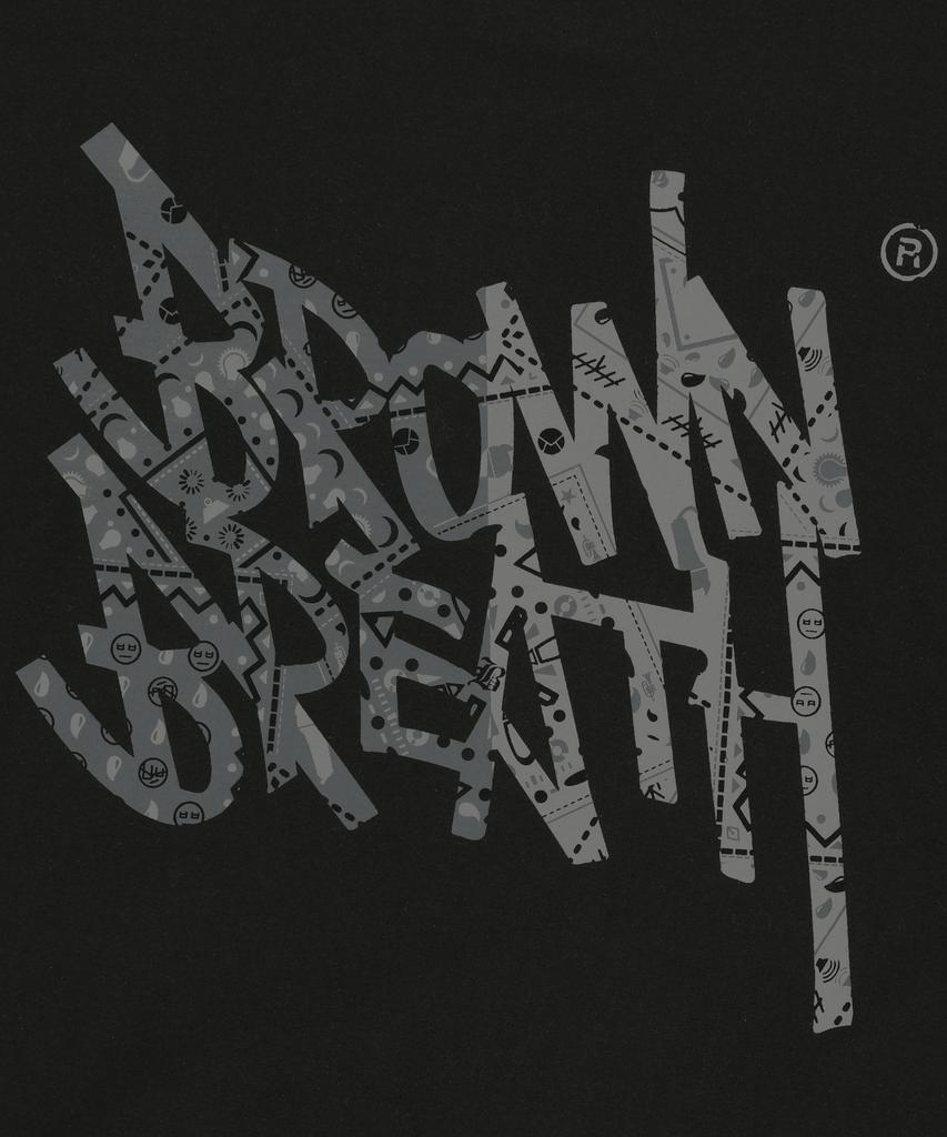 BROWNBREATH Paisley Tag Tee - Black