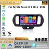 Беспроводной Carplay Stereo Android 14 для Toyota Passo III 3 2016-2021 Экран Авто Радио Мультимедиа Навигация 4G GPS Сенсорный Экран