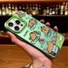 Чехол для телефона с капибарой для iPhone 12 Pro Max/13/14/15/16/17 Серебристый, Нишевый, Трансграничный