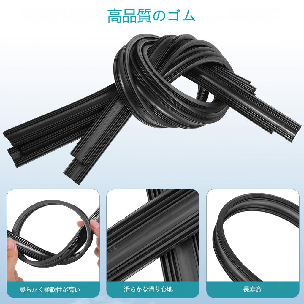 Ledmomo 5 пар набор щеток стеклоочистителя с клейкой лентой заправка стеклоочистителя бескаркасный стеклоочиститель для автомобиля