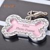 Durable Bone Shape Pets ID Name Tag Address Pendant Dog Puppy Collar Anti-Lost Card