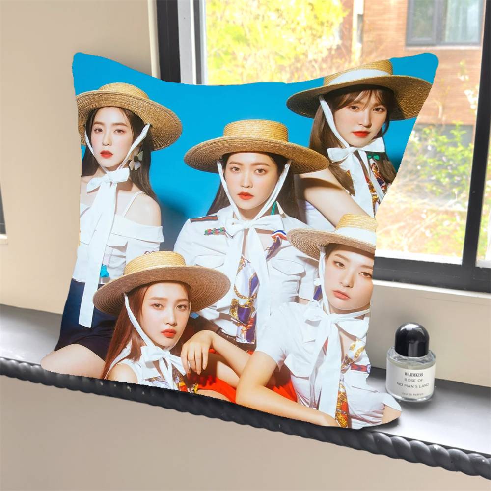 1 шт. K-pop R-Red V-Velvet Классическая наволочка Квадратная Спальня Диван Отдых Подушка для комфорта Автомобиль Домашний Декор Наволочка 40x40