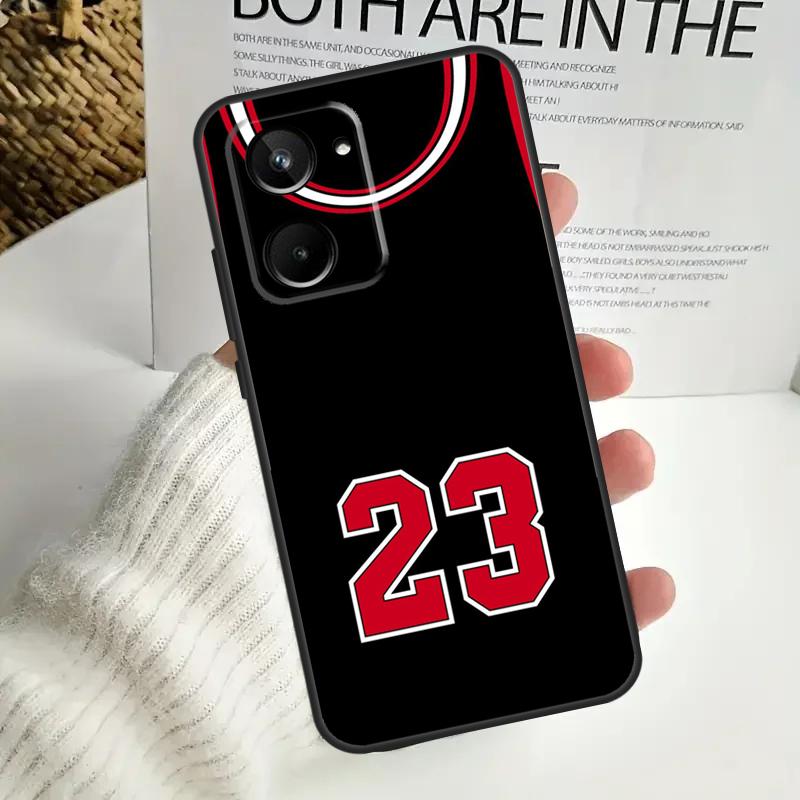 Basketball Number 23 For Realme GT Neo 5 GT5 9 10 11 12 Pro Plus C30 C31 C33 C35 C25s C21Y C51 C55 C67 C53 Case