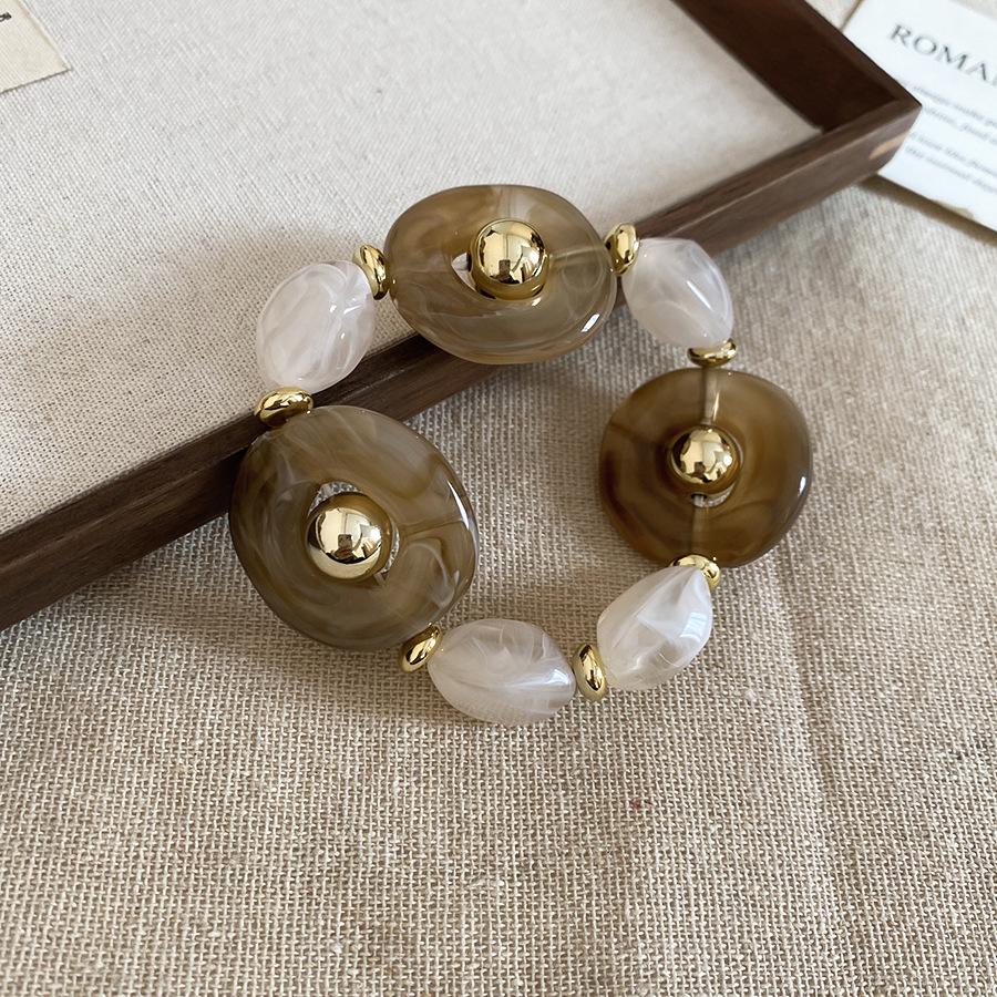 Европейское Ретро Геометрическое Бусины Нержавеющая Сталь Чокер Ожерелье