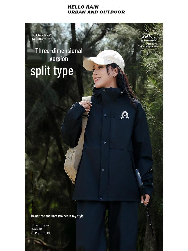 Унисекс водонепроницаемый комплект дождевика на все тело для езды на велосипеде и пеших прогулок