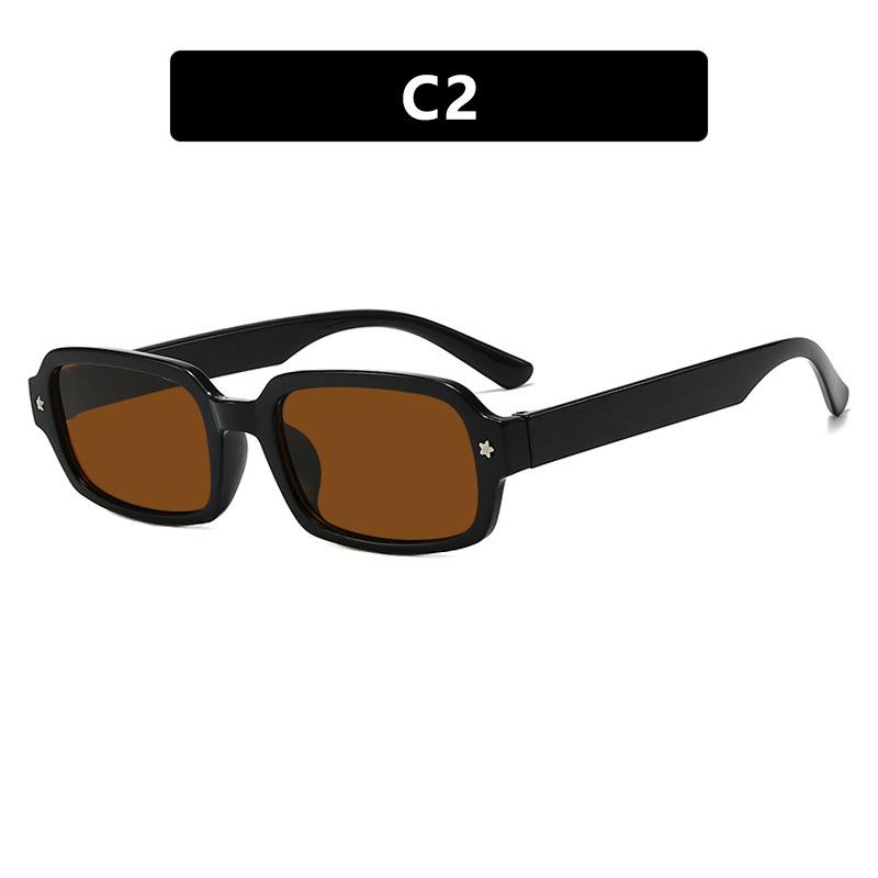 Classic Brand Designer  Luxury Small Frame Square Sunglasses Women For Men Vintage Punk Sun Glasses Popular Hip Hop Shades Uv