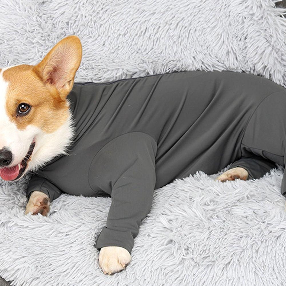 Long-sleeved Pet Dog Jumpsuit Breathable Dog Soothing Clothes Four Legged Clothes Home Wear