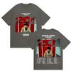 Rapper Unisexuel Turizo Tour 2025 Graphic Tshirt Unisexs Hip Hop Loose Short Sleeve T Shirt Vintage Oversized Cotton Tees Streetwear