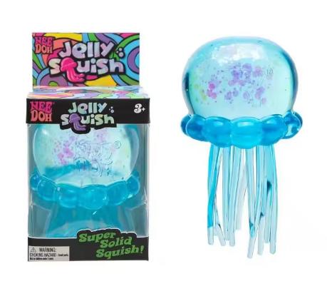 Jellyfish Squish Toy, Soft and Squishy Sensory Toy for Stress Relief, Popular for All Ages Gift
