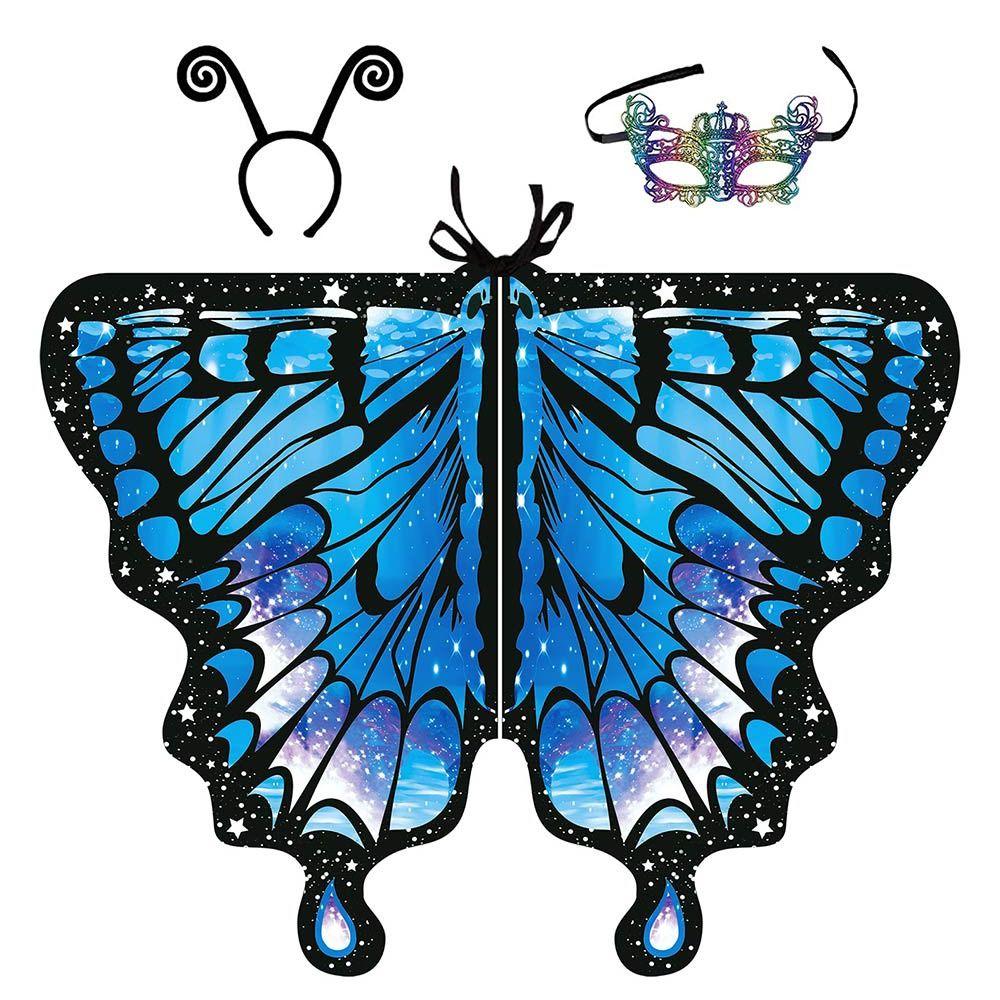 Fairy Festival Rave Dress Party Favor Cloak Butterfly Scarf Butterfly Wings Shawl Butterfly Costume
