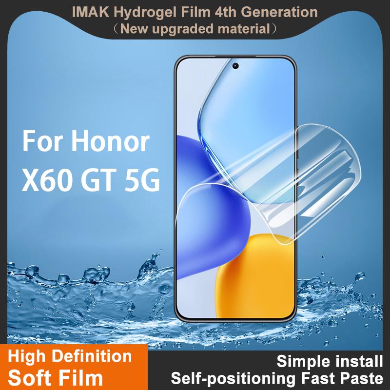 Для Honor X60 GT 5G Glass IMAK Hydrogel Film 4-го поколения Full Cover Screen Protector