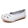 35-46 Large Size Summer Women's Shoes Hollowed Out Shoes Le Fu Shoes Cowhide Bottom Women's Shoes Mother Shoes