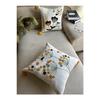 Starstalia Home White Fabric Punch Embroidered Throw Pillow Cover