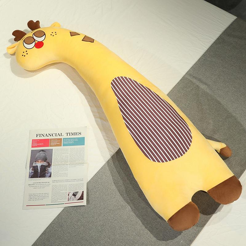 Милая мягкая подушка-кролик-динозавр, плюшевая игрушка, кукла-собачка, кукла-олень, кукла для успокоения для девочки