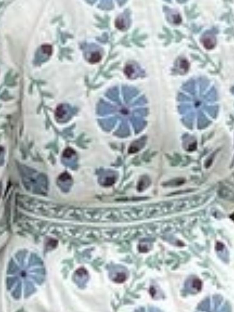 Эстетичная мода на шнуровке, хлопковая уличная куртка, зимняя, новая, с цветочным принтом, кардиган, стеганое пальто, элегантная женская верхняя одежда в стиле Харадзюку Хепберн