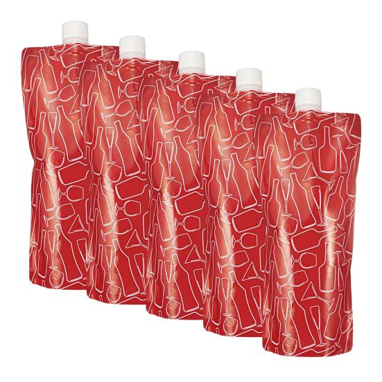 Liquor Pouch Useful Carry Easily Lightweight Wine Bag Beverage Wine Liquor Pouch Beverage Pouch Kitchen Tools