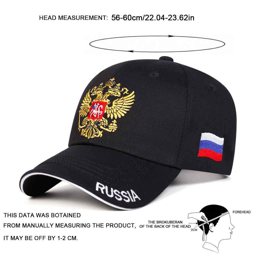 Русская Двуглавая Орел Бейсболка Уличная Хип-хоп Кепка Модная Регулируемая Хлопковая Кепка Мужская Женская Кепки