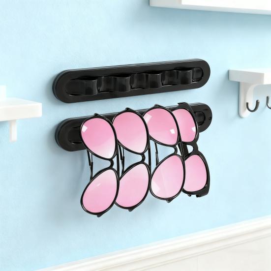 Настенный держатель для очков Самоклеящийся Компактный Органайзер для солнцезащитных очков Стойка-дисплей Вешалка Держатель для хранения нескольких очков