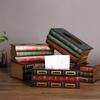 Винтажная коробка для салфеток в европейском стиле с поддельной книгой