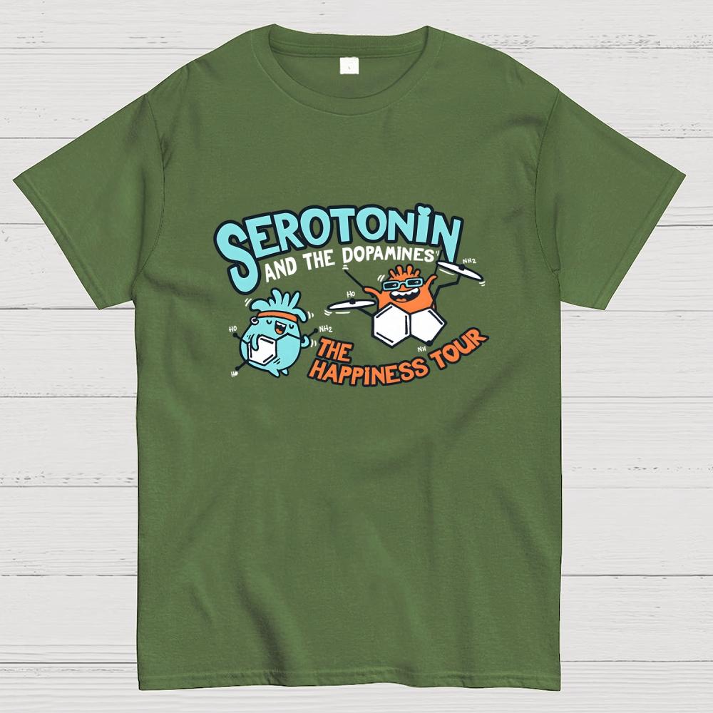 Serotonin & the Dopamines Cotton Casual Cool Loose T-Shirt