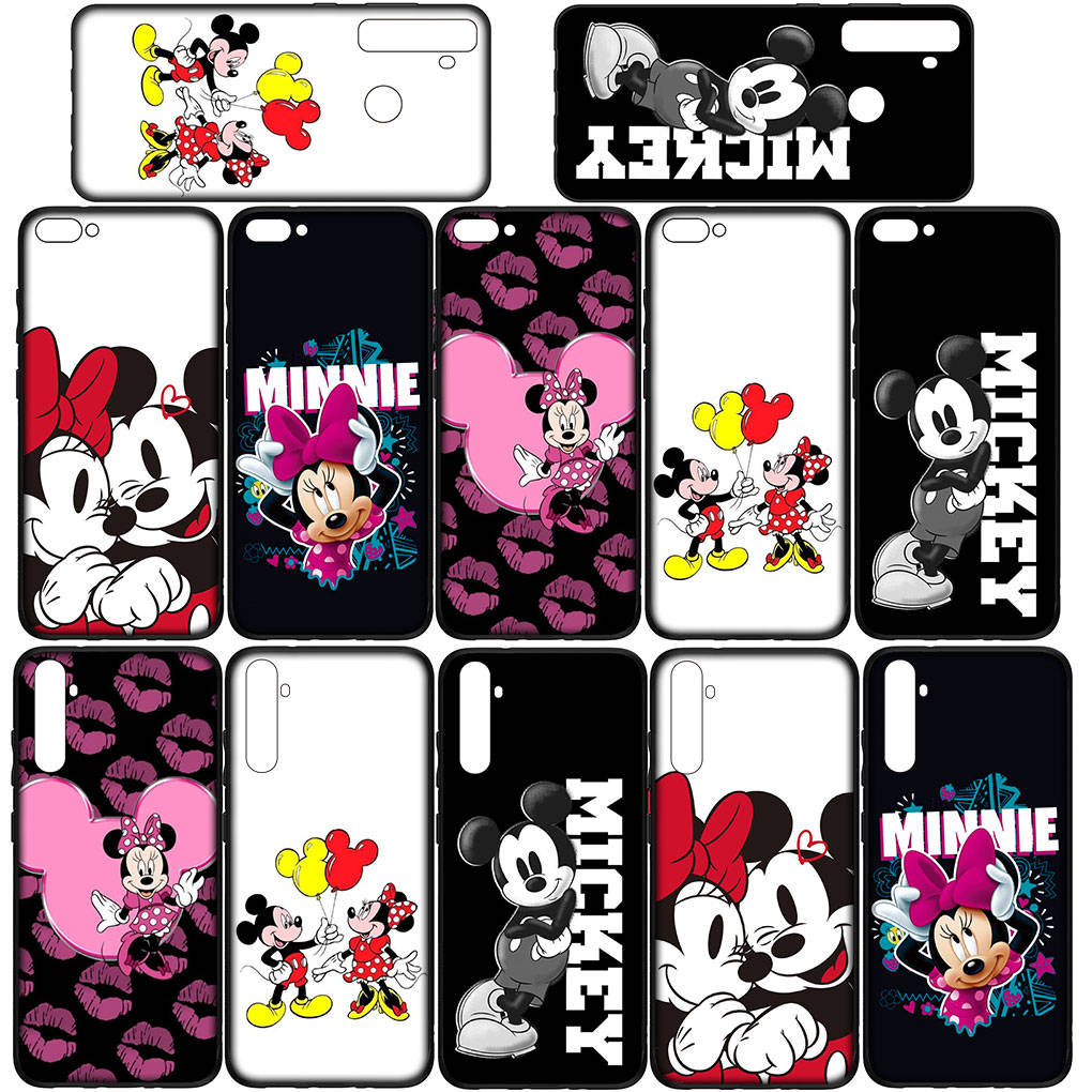 Чехол для iPhone 16 15 14 Xiaomi Redmi Note 13 12 11 Pro Max X 10 9 XR Samsung Galaxy S24 S23 OPPO Huawei Minnie Fashion Mickey Cute Mouse Phone Case