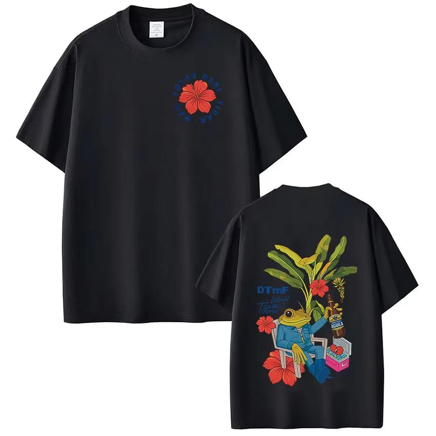 Rapper Bad Bunny Tshirt Debi Tirar Mas Fotos DTMF World Tour T Shirts Women Fashion Vintage Hip Hop Tshirts Streetwear