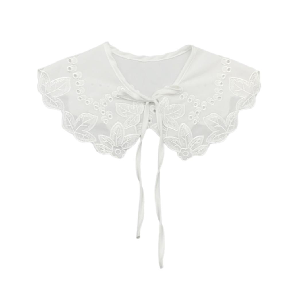 Women False Collar White Blouse Top Collar Elegant Fake Collar Shawl Wrap Universal Lady Party Dress Clothes Accessories