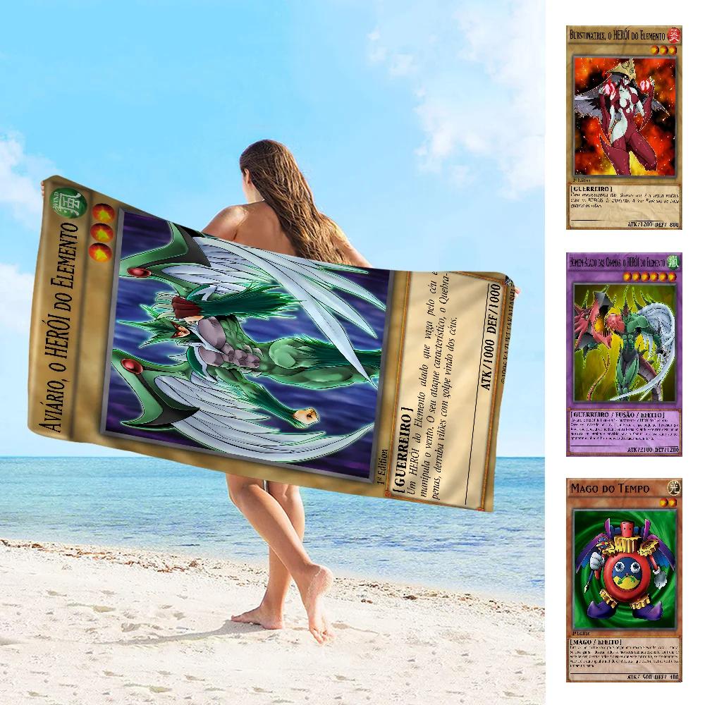 Yu-Gi-Oh КАРТА МОНСТРА Полотенце Микрофибра Пляжное полотенце Впитывающее Быстросохнущее Мягкое Полотенце для йоги, плавания, курорта, альпинизма