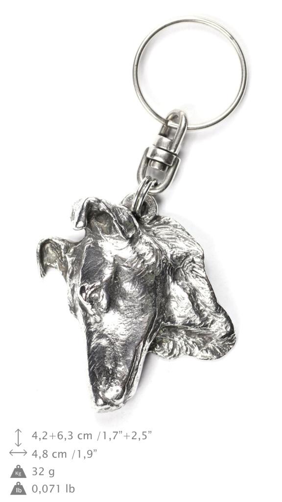 Collie Smooth - посеребренная подвеска в виде собаки, украшение для сумки, подвеска на рюкзак от бренда Art-Dog