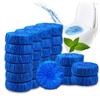 Liannian 10Pcs Automatic Bleach Toilet Bowl Tank Stain Remover Blue Home Detergent Cleaner
