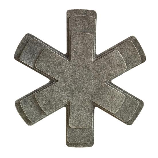 Набор из 6 держателей для кастрюль, многофункциональные защитные приспособления для кастрюль в 3 размерах, разделитель для кастрюль