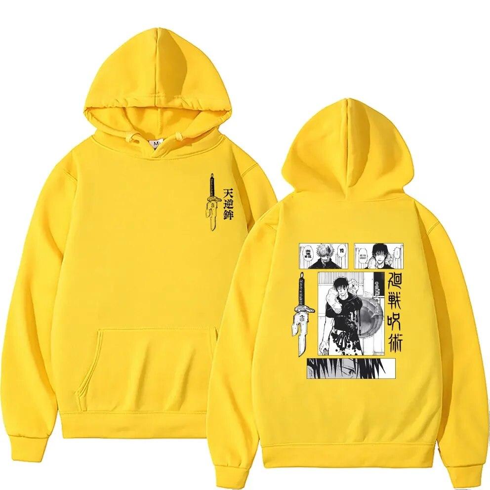 Japanese Anime Jujutsu Kaisen Fushiguro Toji VS Satoru Gojo Graphic Hoodie Unisex Unisexga Clothes Unisex Vintage Oversized Sweatshirts