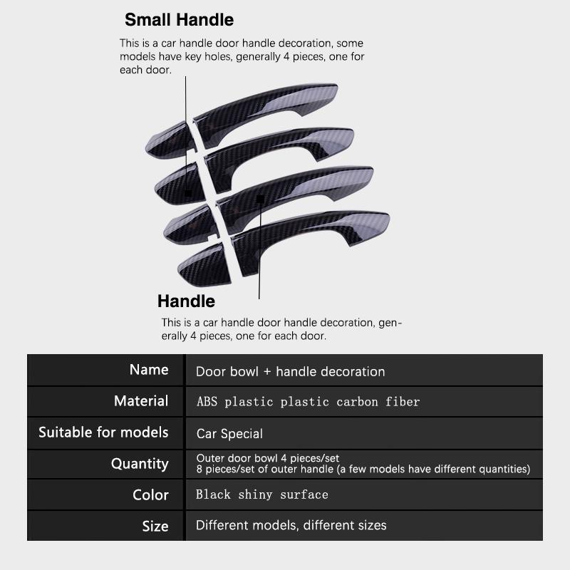 Накладка на дверную ручку из углеродного волокна подходит для Ford Edge MK2 Endura Edge Plus 2015~ Автомобильные аксессуары для экстерьера Наклейка 2016