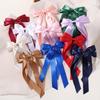 1Pcs/lot Ballet Style Girl Bow Long Ribbon Hair Clip Sweet Girl Half Tied Hair Headwear Style Fashion Hair Accessories