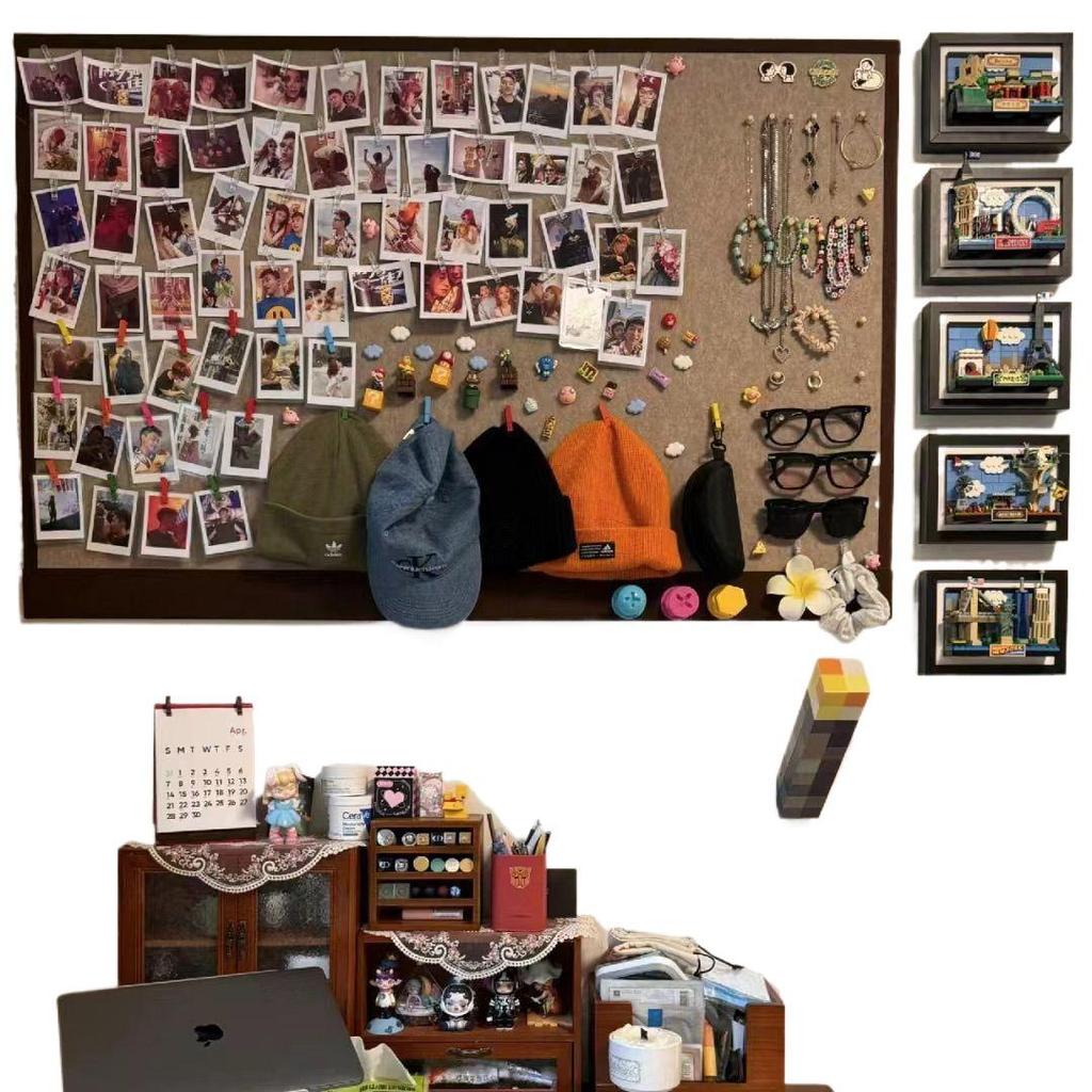 Фетровая фото- и доска для сообщений для стен гостиной